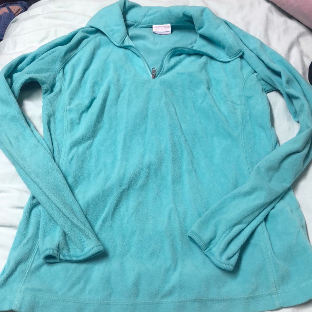 Columbia pullover teal size large